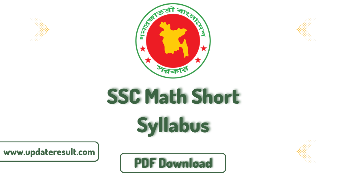 SSC Math Short Syllabus