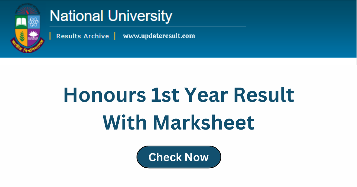 Honours 1st Year Result With Marksheet