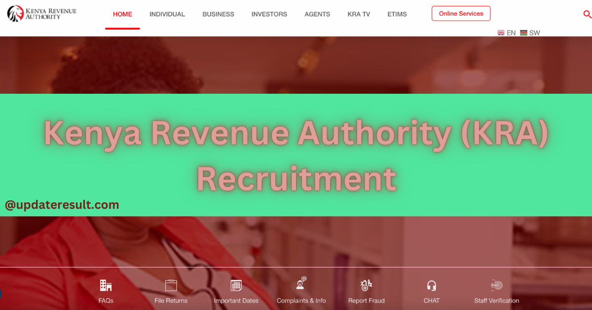 KRA Portal Recruitment