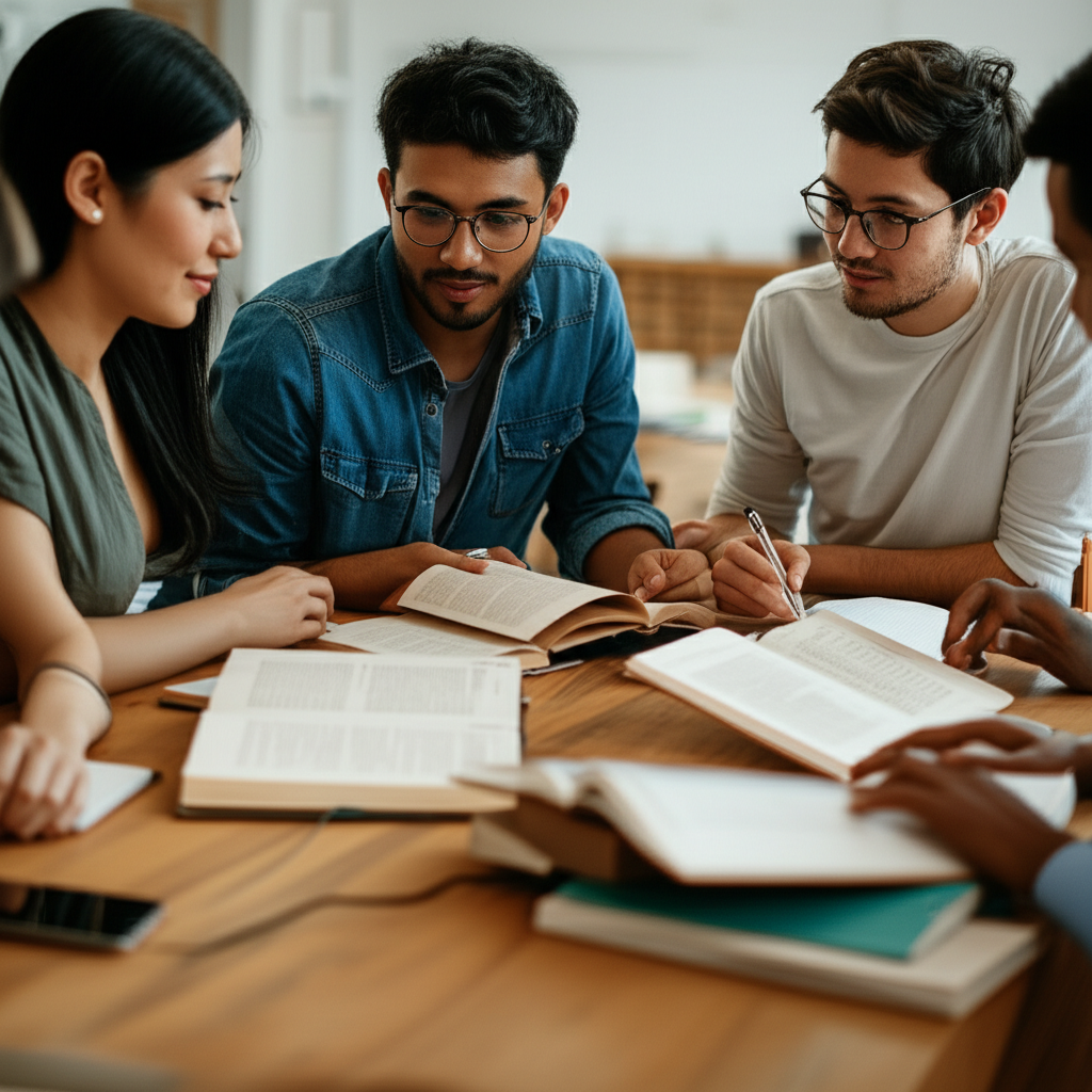 Generate a high-quality, relevant image prompt for an article about: What Are Graduate Students? Ess