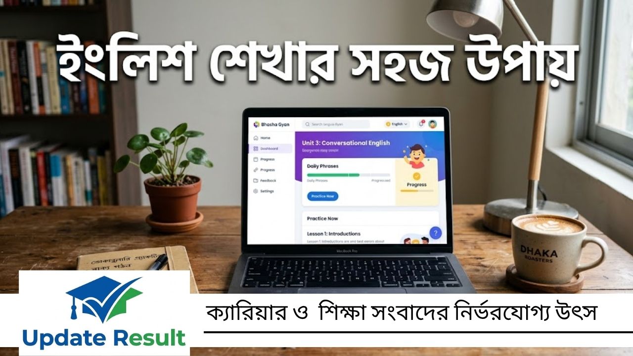 ঘরে বসে অনলাইনে ইংলিশ শেখার সহজ উপায়ের পূর্ণাঙ্গ নির্দেশিকা।