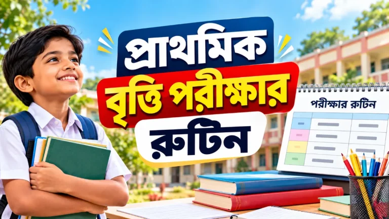 প্রাথমিক বৃত্তি পরীক্ষার রুটিন ২০২৬